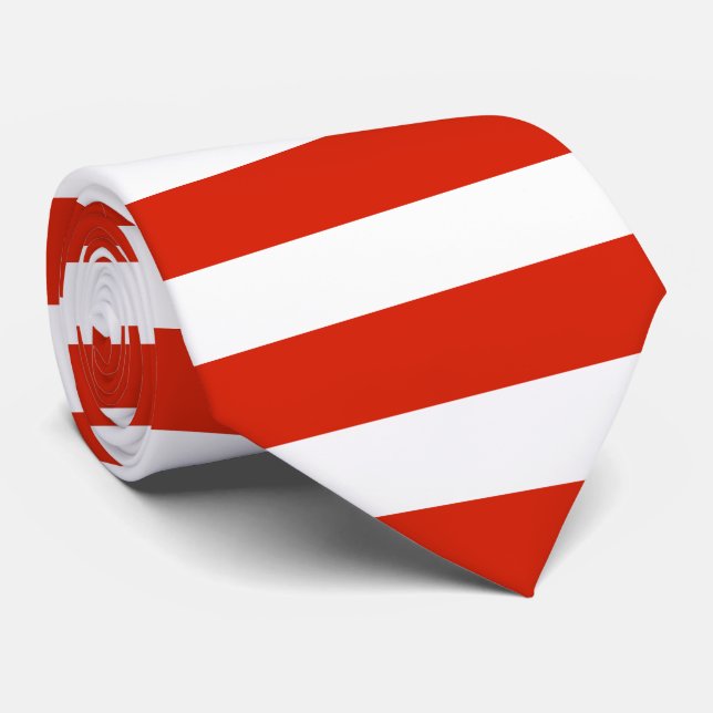 Die Flagge Österreichs Krawatte (Gerollt)