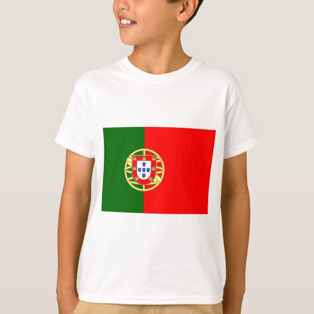 Die Flagge Portugals (Bandeira de Portugal) T-Shirt (Vorderseite)