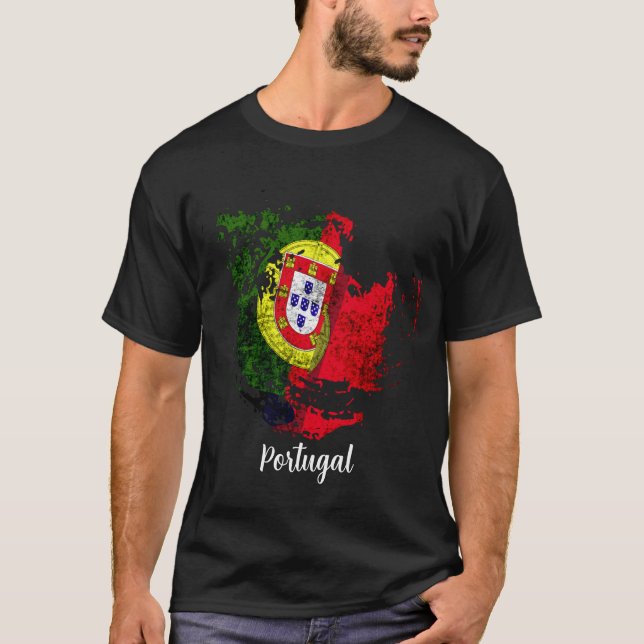 die Flagge Portugals T-Shirt (Vorderseite)