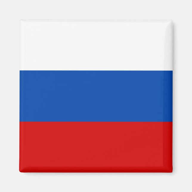 Die Flagge Russlands Magnet (Vorne)