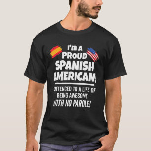 Die Flagge Spaniens in den USA ist stolz darauf, e T-Shirt