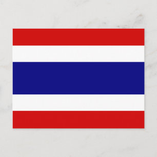 Die Flagge Thailands Postkarte