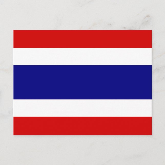 Die Flagge Thailands Postkarte (Vorderseite)
