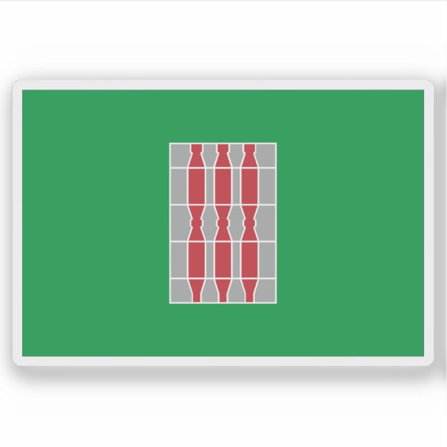 Die Flagge Umbriens, Italien Aufkleber (Vorderseite)