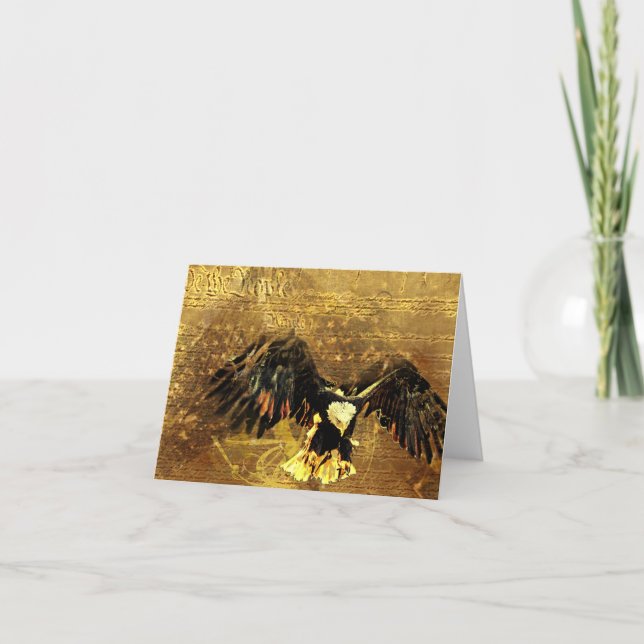 Die Flagge und Eagle Karte (Vorderseite)