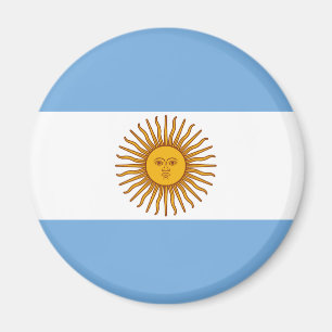 Die Flagge von Argentinien Magnet