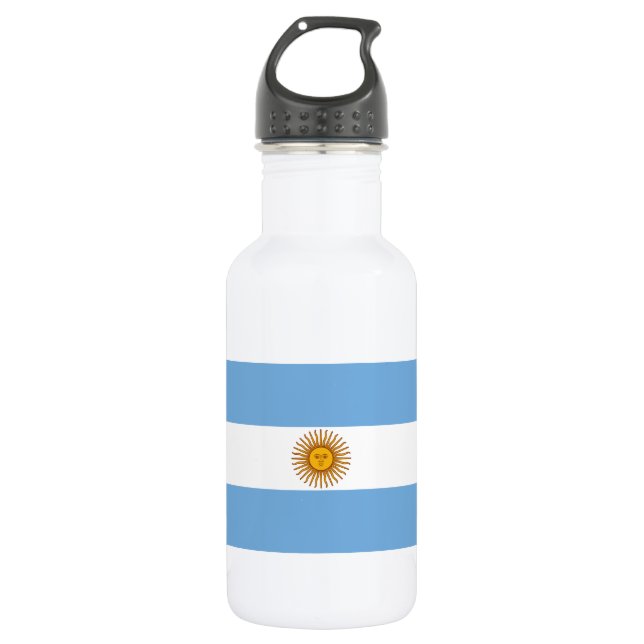 Die Flagge von Argentinien Trinkflasche (Vorderseite)