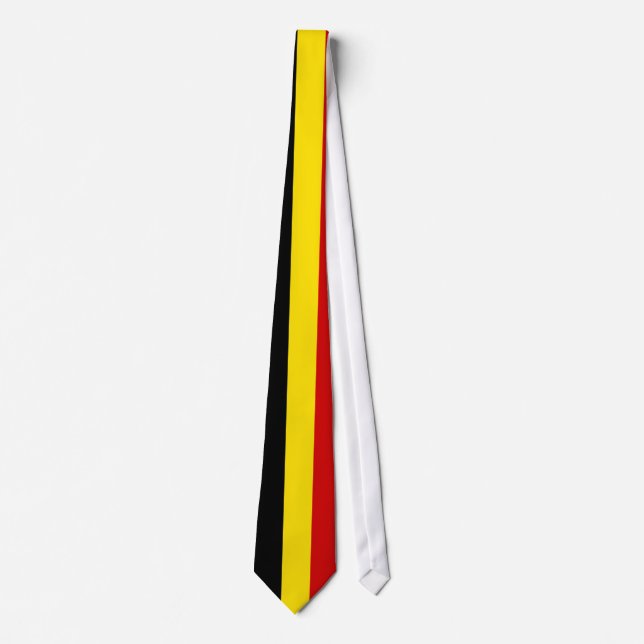 Die Flagge von Belgien Krawatte (Vorderseite)