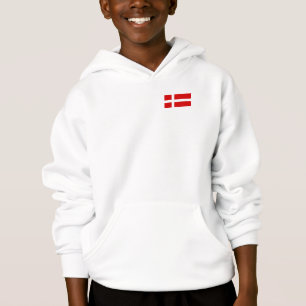 Die Flagge von Dänemark Hoodie