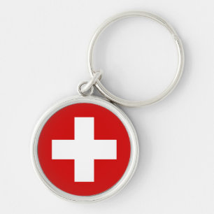 Die Flagge von der Schweiz Schlüsselanhänger