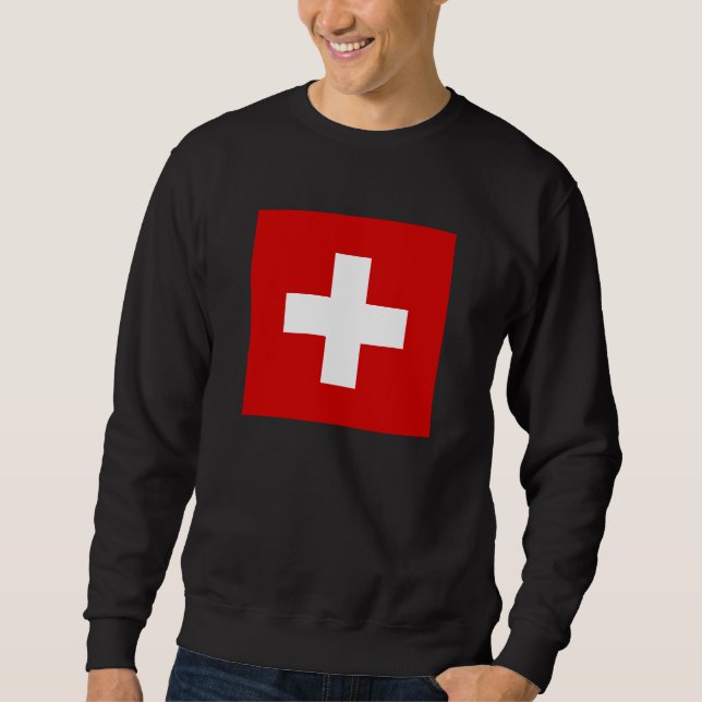 Die Flagge von der Schweiz Sweatshirt (Vorderseite)