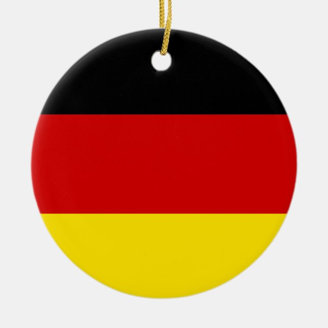 Die Flagge von Deutschland Keramikornament (Vorne)