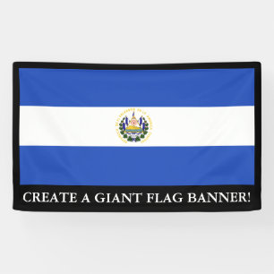 Die Flagge von El Salvador Banner
