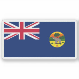 Die Flagge von Gambia Colony & Protectorate (1889- Aufkleber