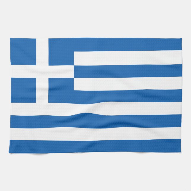 Die Flagge von Griechenland Handtuch (Horizontal)