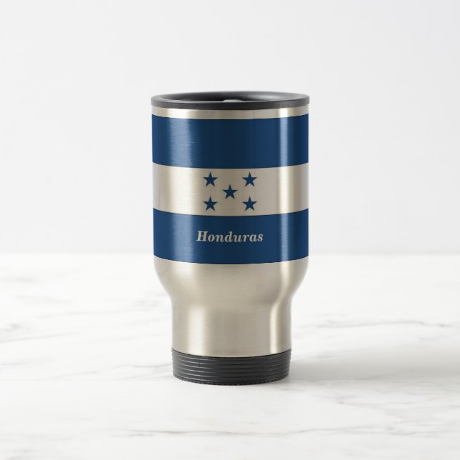 Die Flagge von Honduras Reisebecher (Mittel)