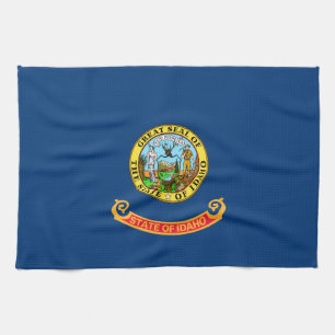 Die Flagge von Idaho: der Staat von Gem, der Ameri Geschirrtuch