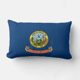 Die Flagge von Idaho: der Staat von Gem, der Ameri Lendenkissen