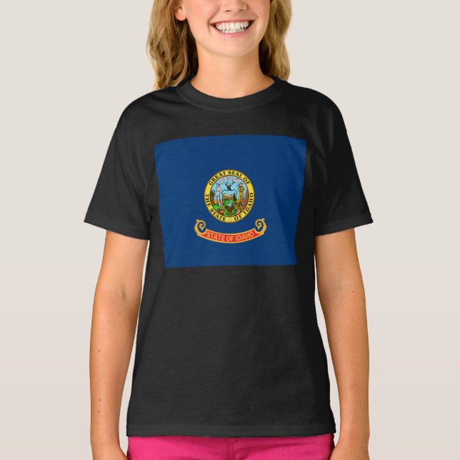 Die Flagge von Idaho: der Staat von Gem, der Ameri T-Shirt (Vorderseite)