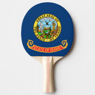 Die Flagge von Idaho: der Staat von Gem, der Ameri Tischtennis Schläger