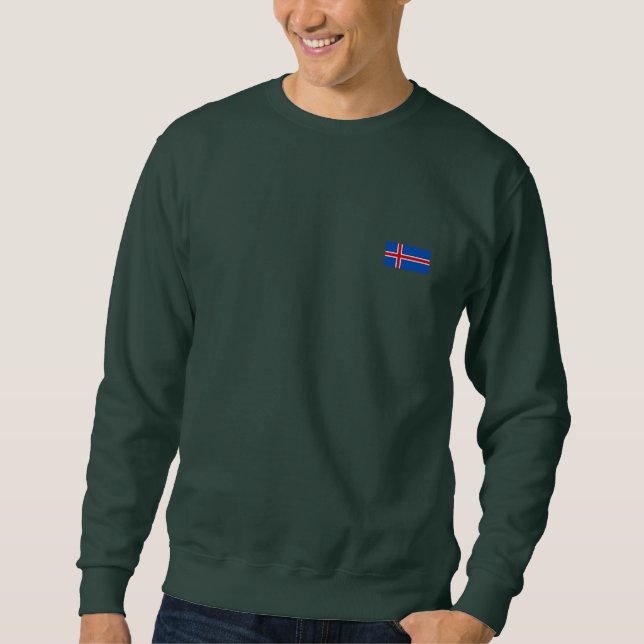 Die Flagge von Island Sweatshirt (Vorderseite)