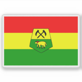 Die Flagge von Khouribga, Marokko Aufkleber