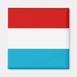 Die Flagge von Luxemburg Magnet