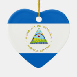 Die Flagge von Nicaragua - Lateinamerika Keramikornament
