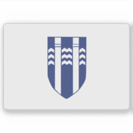 Die Flagge von Reykjavik, Island Aufkleber