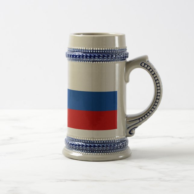 Die Flagge von Russland Bierglas (Rechts)