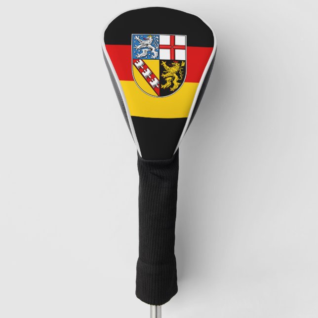 Die Flagge von Saarland Golf Head Cover Golf Headcover (Vorderseite)