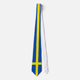 Die Flagge von Schweden Krawatte