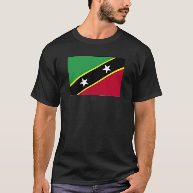 Die Flagge von St. Kitts u. Nevis T-Shirt (Vorderseite)