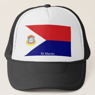 Die Flagge von St Martin Truckerkappe