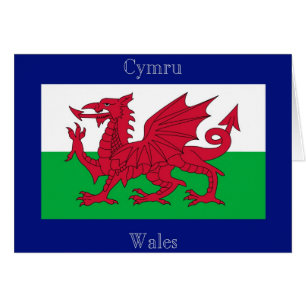 Die Flagge von Wales