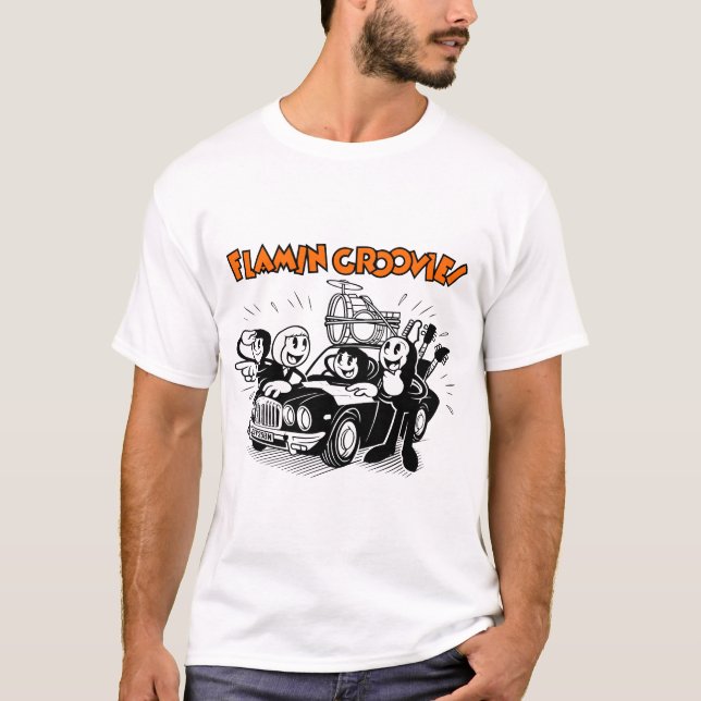 Die Flamin Groovies amerikanischen 60er-70er T-Shirt (Vorderseite)
