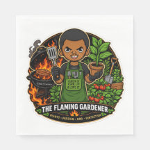 Die Flaming Gardener Servietten