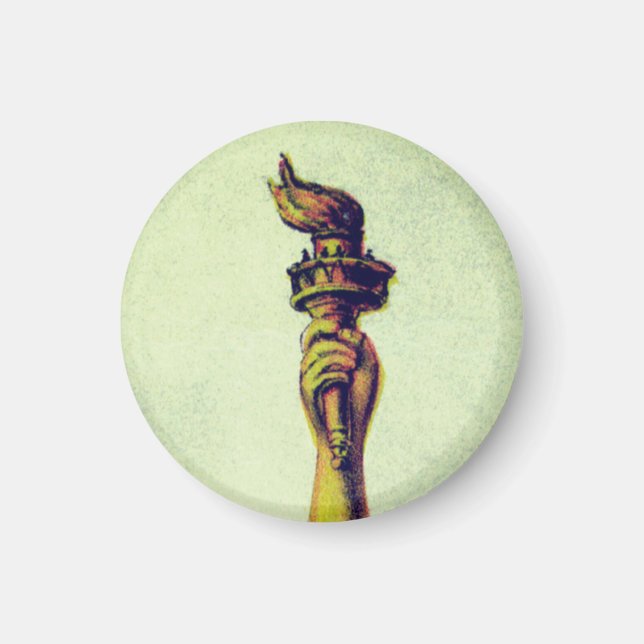 Die Flamme der Freiheit Magnet (Vorne)