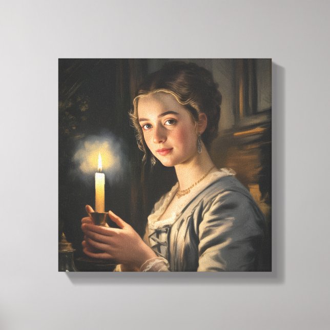 Die Flamme im Inneren Leinwanddruck (Vorderseite)