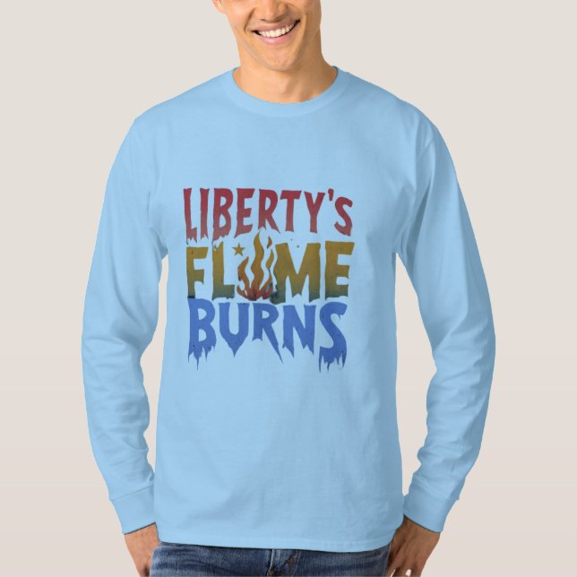 Die Flammen der Liberty T-Shirt (Vorderseite)