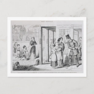 Die Flasche, Plate IV, konnte keine Anstellung erh Postkarte