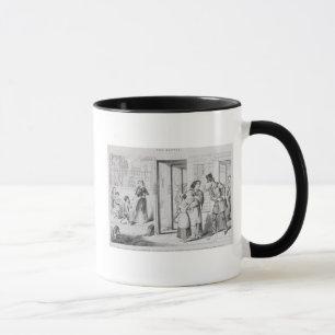 Die Flasche, Platte IV, unfähig, Anstellung zu Tasse