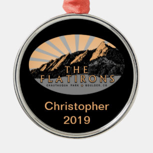 Die Flatironen, der Chautauqua Park, der Boulder C Ornament Aus Metall
