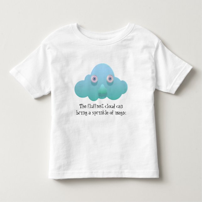 Die flauschige Wolke Kleinkind T-shirt (Vorderseite)
