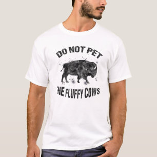 Die flauschigen Kühe dürfen nicht mit einem sonn T-Shirt