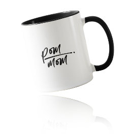 Die flauschigste Liebe: Fancy Script POM MOM Tasse