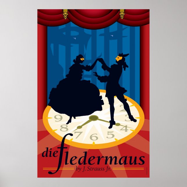 Die Fledermaus, Opera Poster (Vorne)