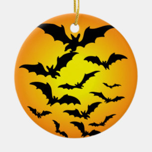 Die Fledermaus von Halloween - Keramikornament
