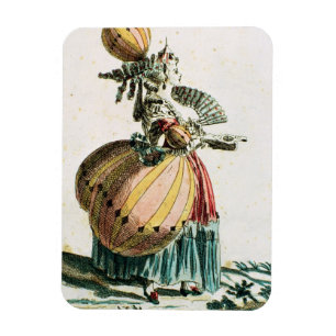 Die Fliegen-Kokette, c.1784 (Farbstich) Magnet