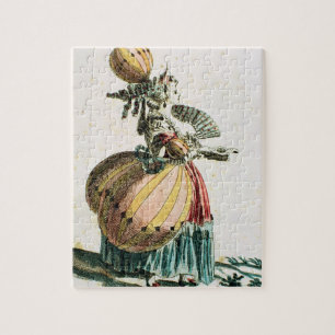 Die Fliegen-Kokette, c.1784 (Farbstich) Puzzle